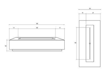 Fire Table Tavola 6- Free Cover ✓ [Prism Hardscapes] | Outdoor Heat Direct