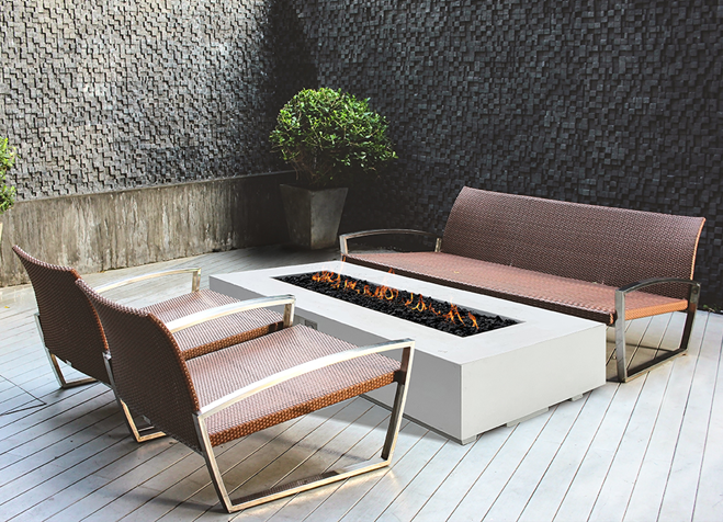 Fire Table Tavola 6- Free Cover ✓ [Prism Hardscapes] | Outdoor Heat Direct