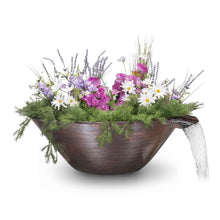 Load image into Gallery viewer, The Outdoor Plus Remi Hammered Copper Planter &amp; Water Bowl