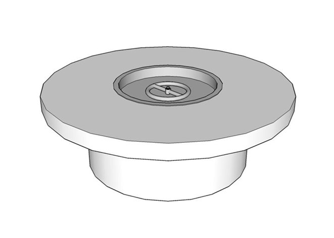 Round Gas Fire Table Kit - Ready-to-Finish - 48" x 16" [The Outdoor Plus] [The Outdoor Plus]