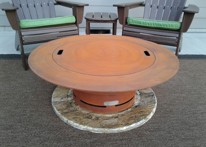 Fire Pit Art Saturn with Lid Fire Pit + Free Weather-Proof Fire Pit Cover - The Fire Pit Collection