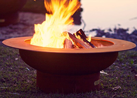 Fire Pit Art Saturn Fire Pit + Free Weather-Proof Fire Pit Cover - The Fire Pit Collection