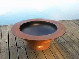 Fire Pit Art Saturn Fire Pit + Free Weather-Proof Fire Pit Cover - The Fire Pit Collection