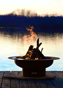 Fire Pit Art Saturn Fire Pit + Free Weather-Proof Fire Pit Cover - The Fire Pit Collection