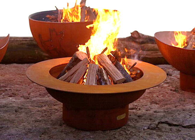 Fire Pit Art Saturn Fire Pit + Free Weather-Proof Fire Pit Cover - The Fire Pit Collection