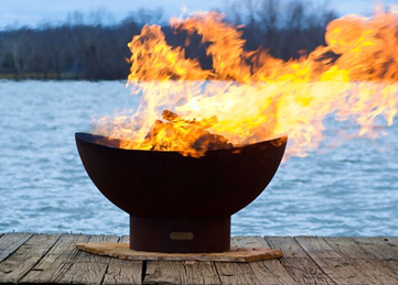 Fire Pit: Scallops -  Free Cover ✓ [Fire Pit Art] | Outdoor Heat Direct