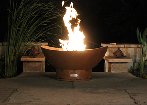 Fire Pit Art Scallops Fire Pit + Free Weather-Proof Fire Pit Cover - The Fire Pit Collection