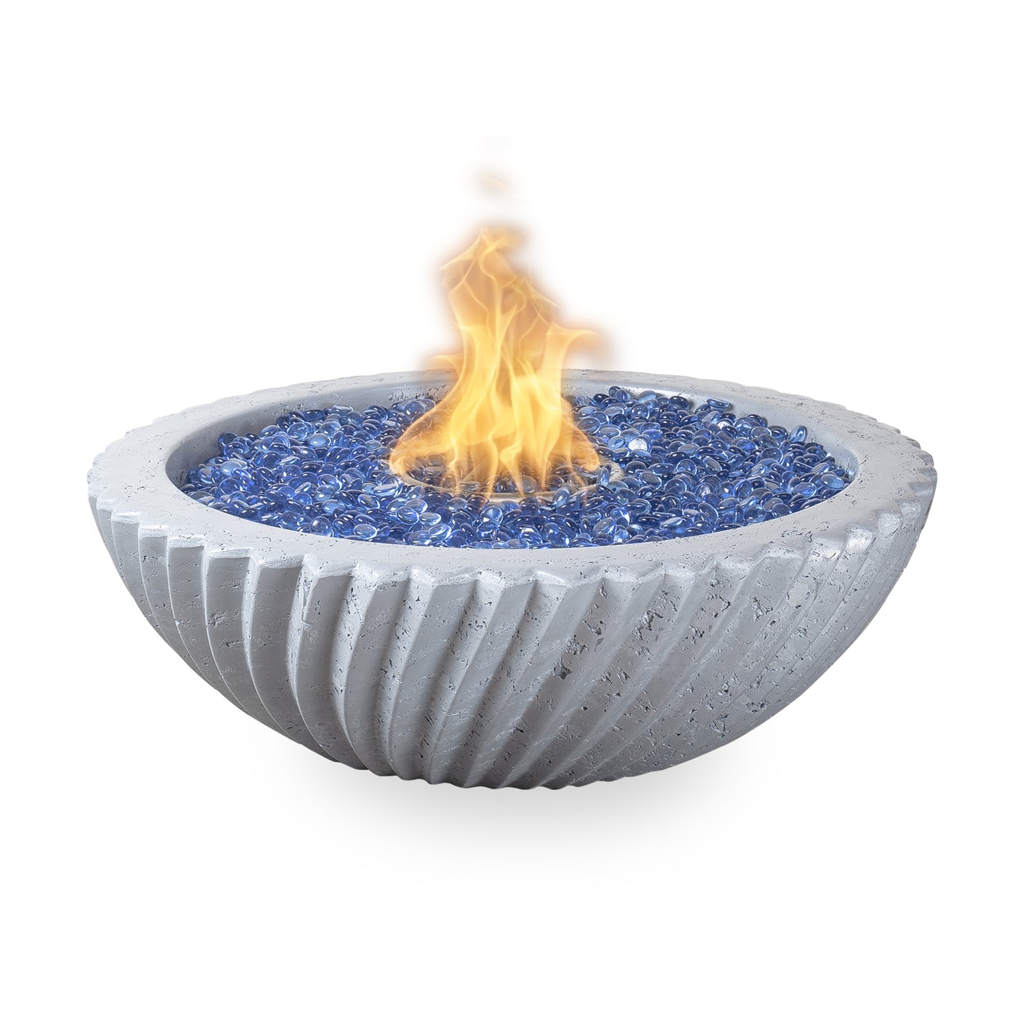 Sedona 2.0 Concrete Fire Bowl - Free Cover by The Outdoor Plus | Outdoor Heat Direct