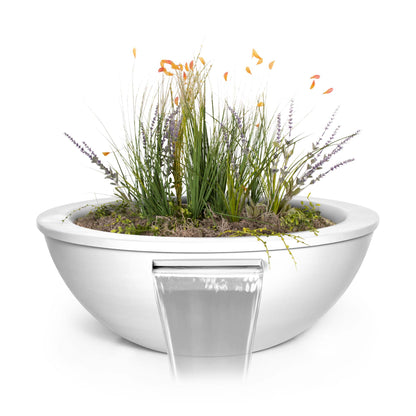 The Outdoor Plus Sedona Powdercoated Steel Planter & Water Bowl