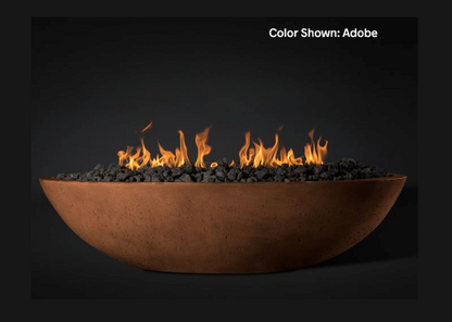 Fire Bowl Oasis: Oval 60" with Electronic Ignition - Free Cover ✓ [Slick Rock Concrete]