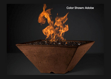 Load image into Gallery viewer, Slick Rock Concrete Ridgeline Square Fire Bowl with Electronic Ignition