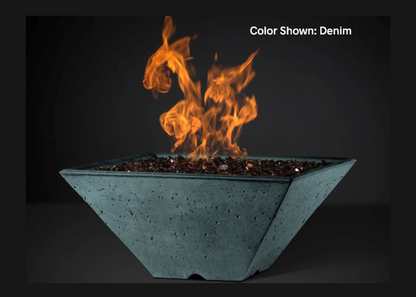 Fire Bowl Ridgeline: Square with Electronic Ignition - Free Cover ✓ [Slick Rock Concrete]