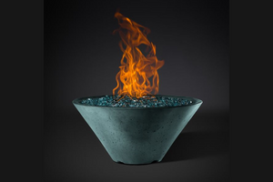 Fire Bowl Ridgeline Conical with Match Ignition - Free Cover ✓ [Slick Rock Concrete]