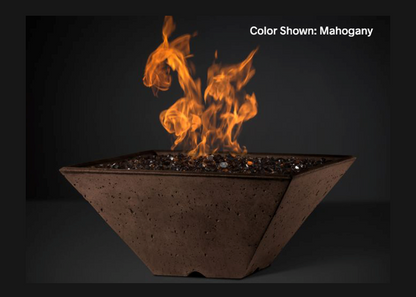 Fire Bowl Ridgeline: Square with Electronic Ignition - Free Cover ✓ [Slick Rock Concrete]