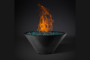 Fire Bowl Ridgeline Conical with Electronic Ignition - Free Cover ✓ [Slick Rock Concrete]