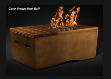 Load image into Gallery viewer, Fire Table Oasis: Rectangular 48&quot; with Match Ignition - Free Cover ✓ [Slick Rock Concrete]