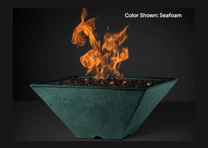 Fire Bowl  Ridgeline: Square with Match Ignition - Free Cover ✓ [Slick Rock Concrete]