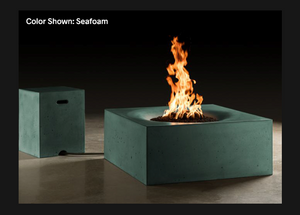 Fire Table Horizon: Square 36" with Match Ignition - Free Cover ✓ [Slick Rock Concrete]