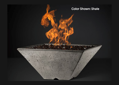 Fire Bowl Ridgeline: Square with Electronic Ignition - Free Cover ✓ [Slick Rock Concrete]