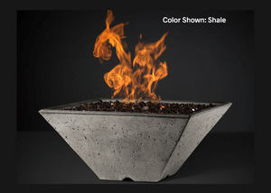 Fire Bowl Ridgeline: Square with Electronic Ignition - Free Cover ✓ [Slick Rock Concrete]