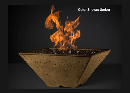 Fire Bowl Ridgeline: Square with Electronic Ignition - Free Cover ✓ [Slick Rock Concrete]