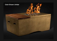 Load image into Gallery viewer, Fire Table Oasis: Rectangular  48&quot; with Electronic Ignition - Free Cover ✓ [Slick Rock Concrete]