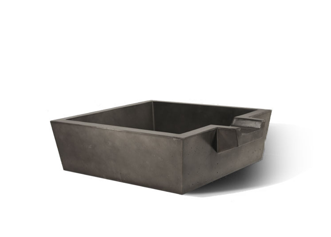 Slick Rock Concrete Spill Box 30" Water Bowl