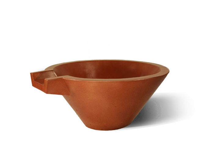 Slick Rock Concrete Spill Conical 30" Water Bowl 