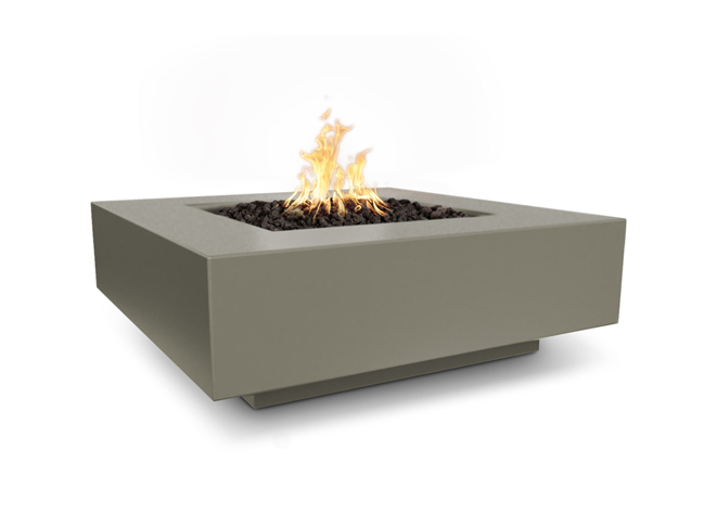 The Outdoor Plus Cabo Square Concrete Fire Pit + Free Cover - The Fire Pit Collection