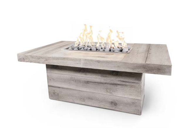 The Outdoor Plus Grove Wood Grain Fire Pit + Free Cover - The Fire Pit Collection