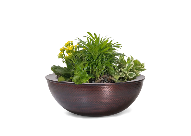 Sedona Copper Planter and Water Bowl [The Outdoor Plus]