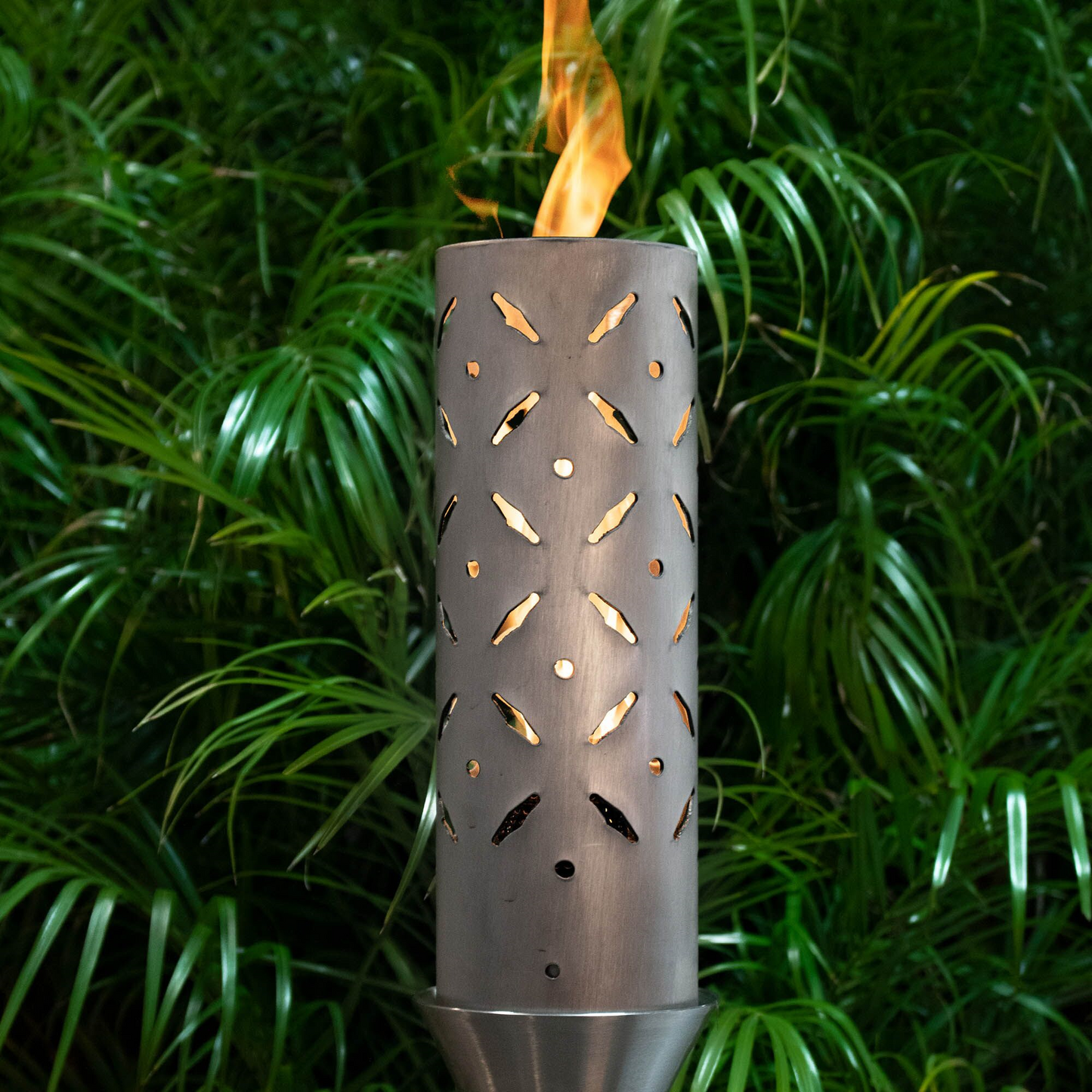 The Outdoor Plus Diamond Fire Torch / Stainless Steel + Free Cover  | Outdoor Heat Direct