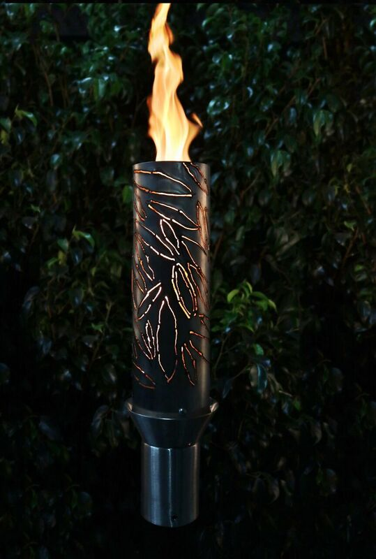 Tropical Fire Torch / Stainless Steel - Free Cover ✓ [The Outdoor Plus] | Outdoor Heat Direct
