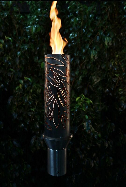 Tropical Fire Torch / Stainless Steel - Free Cover ✓ [The Outdoor Plus] | Outdoor Heat Direct