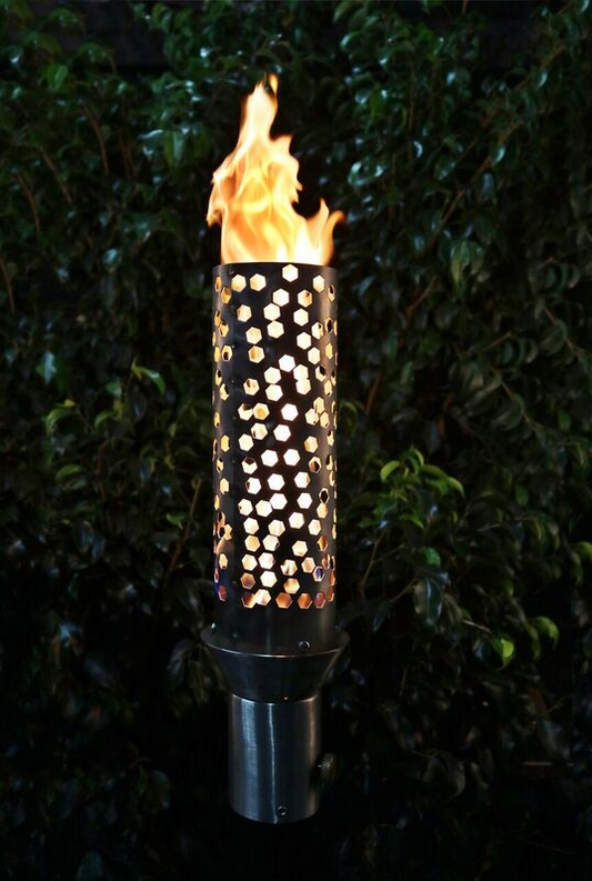 Honeycomb Fire Torch / Stainless Steel  Free Cover ✓ [The Outdoor Plus] | Outdoor Heat Direct