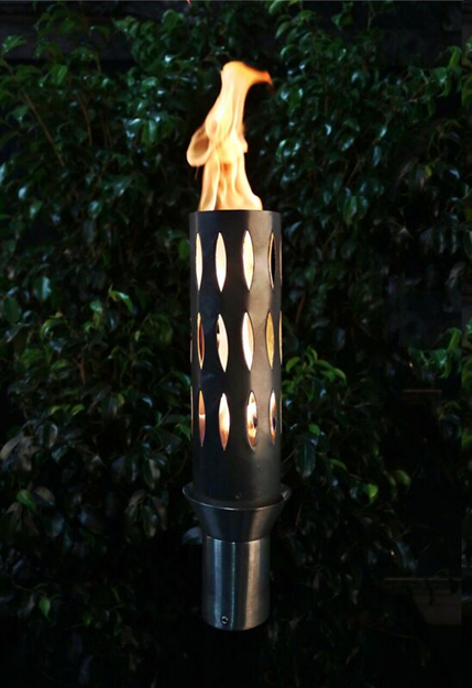 Ellipse Fire Torch / Stainless Steel - Free Cover ✓ [The Outdoor Plus] | Outdoor Heat Direct