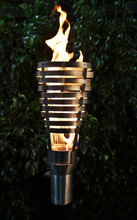 Load image into Gallery viewer, The Outdoor Plus Hercules Fire Torch / Stainless Steel + Free Cover - The Fire Pit Collection