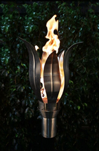 Load image into Gallery viewer, The Outdoor Plus Flower Fire Torch / Stainless Steel + Free Cover - The Fire Pit Collection