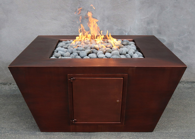 Redan Copper Fire Pit - Free Cover ✓ [The Outdoor Plus] | Outdoor Heat Direct 