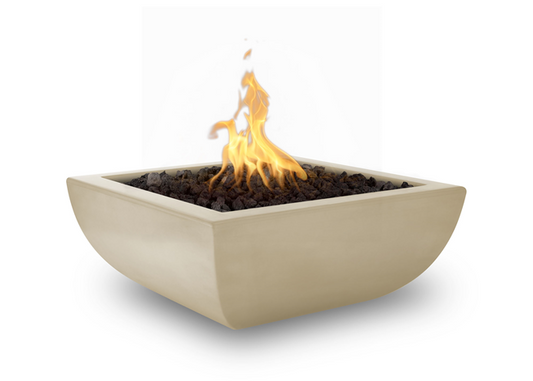 The Outdoor Plus Avalon Concrete Fire Bowl + Free Cover  | Outdoor Heat Direct
