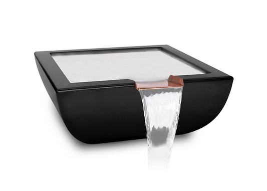 The Outdoor Plus Avalon Concrete Water Bowl + Free Cover | Outdoor Heat Direct