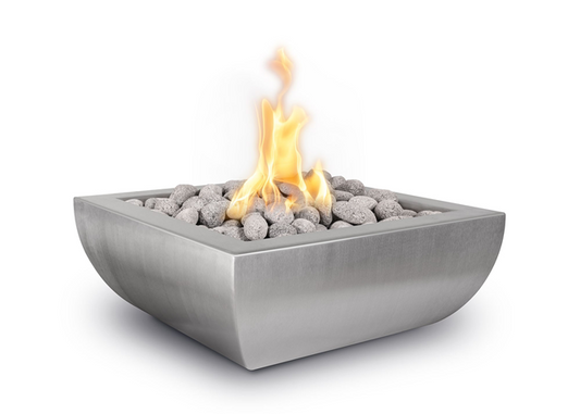 The Outdoor Plus Avalon Stainless Steel Fire Bowl + Free Cover  | Outdoor Heat Direct