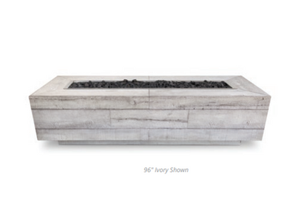 The Outdoor Plus Catalina Wood Grain Fire Pit + Free Cover  | Outdoor Heat Direct