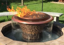 Load image into Gallery viewer, The Outdoor Plus Cazo 360° Copper Fire &amp; Water Bowl + Free Cover - The Fire Pit Collection