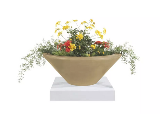 Cazo Concrete Planter Bowl [The Outdoor Plus] | Outdoor Heat Direct