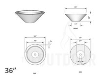 Load image into Gallery viewer, The Outdoor Plus Cazo Concrete Planter Bowl - The Fire Pit Collection