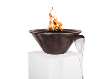 Load image into Gallery viewer, The Outdoor Plus Cazo Copper Fire &amp; Water Bowl + Free Cover - The Fire Pit Collection