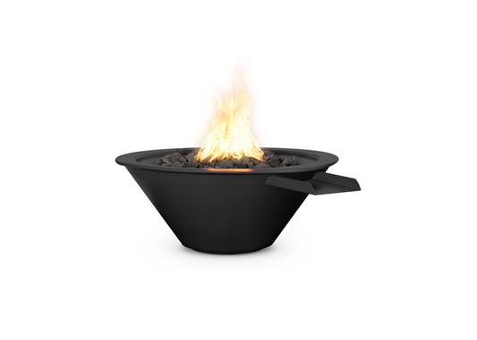 Cazo Powdercoated Steel Fire & Water Bowl - Free Cover ✓ [The Outdoor Plus] | Outdoor Heat Direct