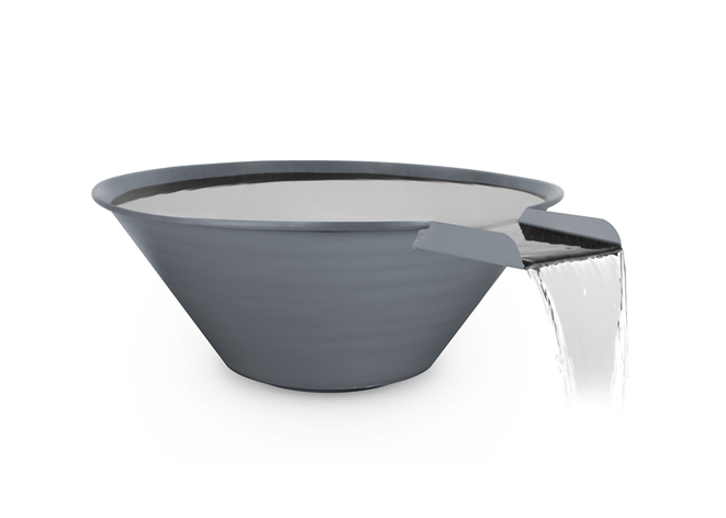 Cazo Powdercoated Steel Water Bowl - Free Cover ✓ [The Outdoor Plus] | Outdoor Heat Direct