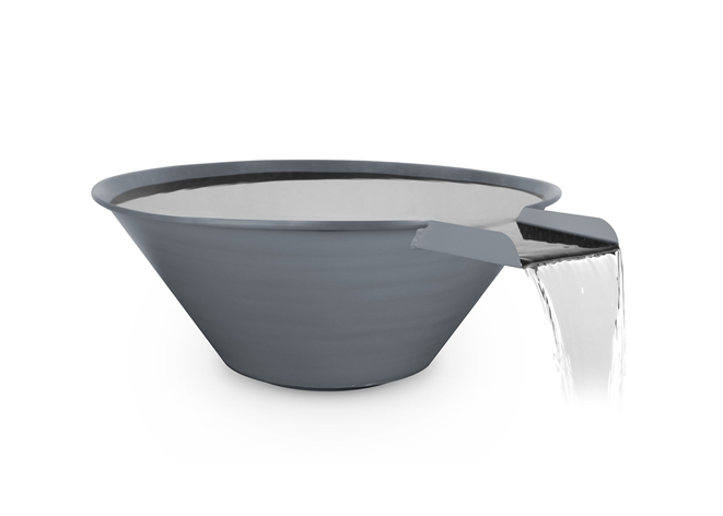 The Outdoor Plus Cazo Powdercoated Steel Water Bowl + Free Cover - The Fire Pit Collection